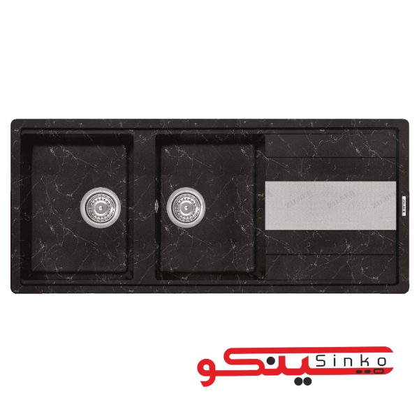 سینک گرانیتی جنرال 410 (GENERAL)مشکی سفید کروم طلایی کرمی